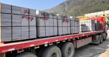 大连 芝麻灰地铺石出货日常