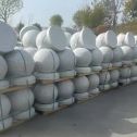 大连 白麻花岗岩石材圆球，石球，挡车球，隔离球，景观石球，风水球等