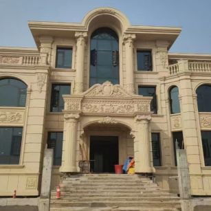 大连 黄金麻花岗岩别墅外墙干挂