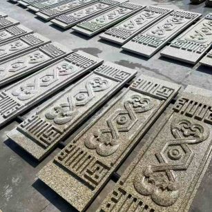 大连 黄金麻花岗岩外墙雕刻板