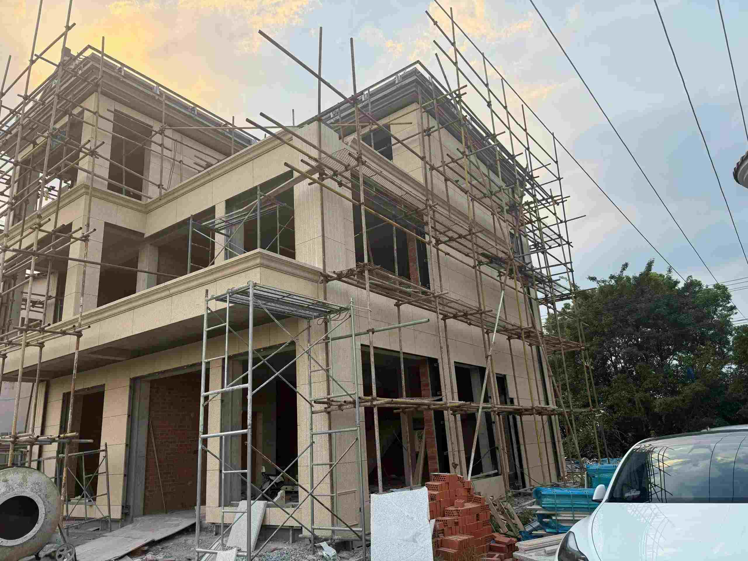 大连 黄金麻荔枝面花岗岩外墙干挂