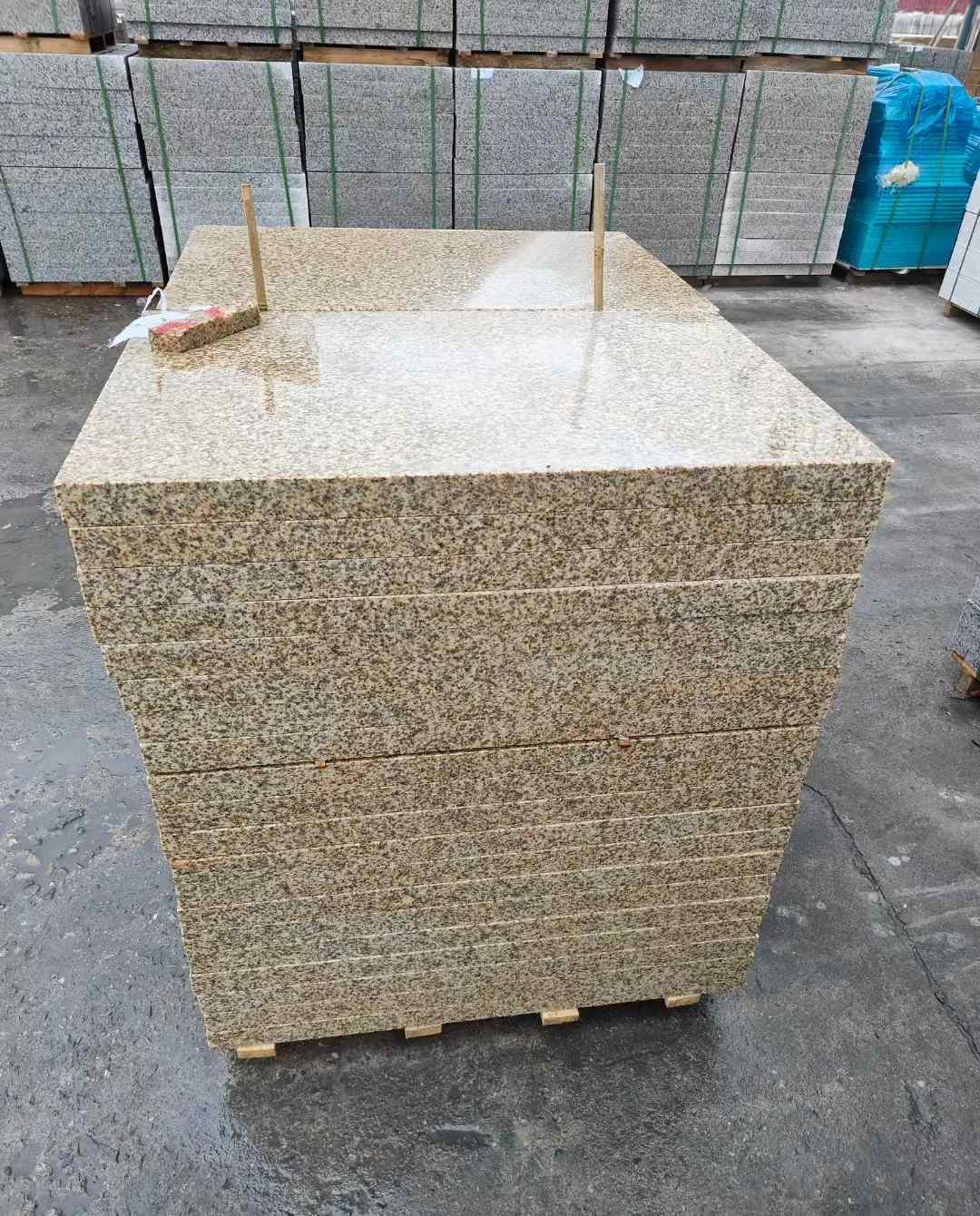 大连 湖北黄金麻花岗岩石材荔枝面外墙石材