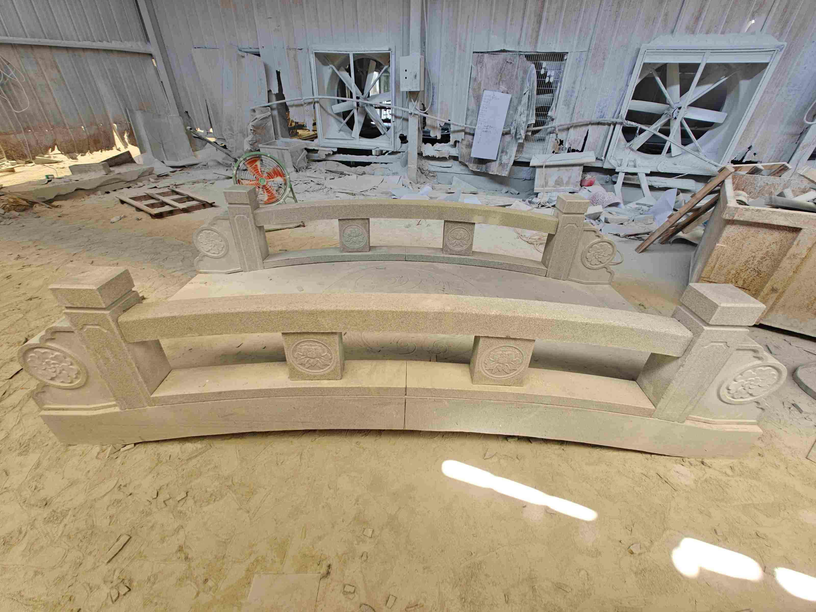 大连 芝麻灰花岗岩异形加工-拱桥，石桥